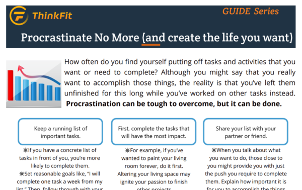 Procrastinate no more - ThinkFit Edit