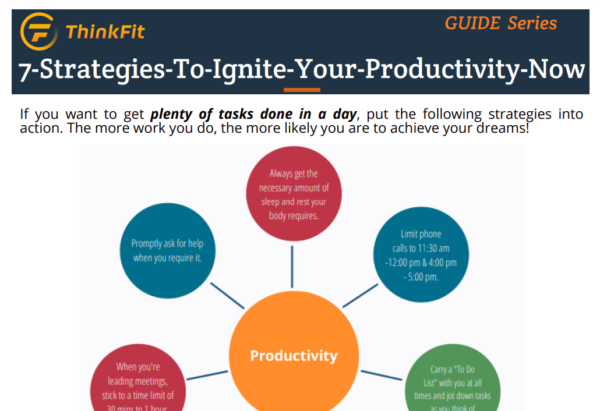 7 Strategies To Ignite Your Productivity Now - ThinkFit Edit