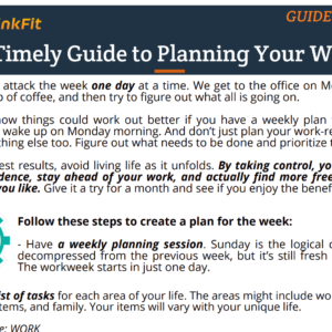 A Timely Guide to Planning Your Week (ThinkFit Edit)